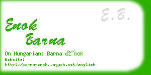 enok barna business card